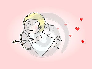Flying cupid
