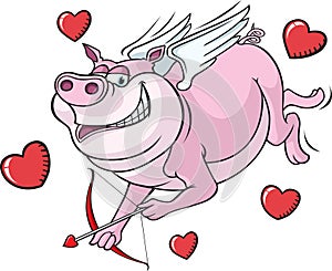 Flying Cupid Pig