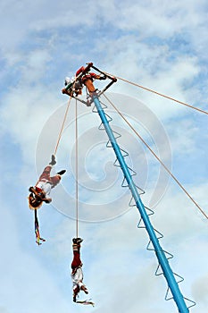 Flying Dancers at Tulum Mexico