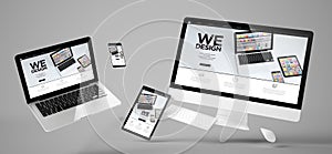 flying devices we design responsive website