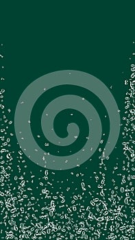 Flying digits and numbers. School