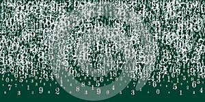 Flying digits and numbers. School