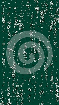 Flying digits and numbers. School