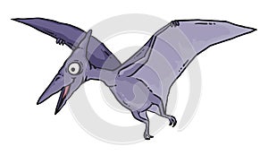 Flying Dinosaur Cartoon - Pterosaur