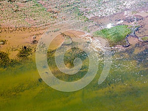 Flying a drone during a beach detonation