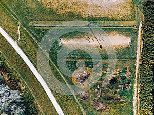 Landscape in the countryside in Tuscany photo