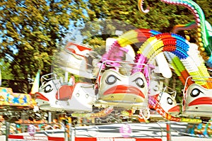 Flying ducks park ride