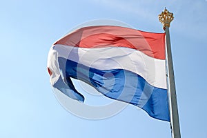 Flying dutch flag and crown