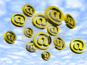 Flying E-mails
