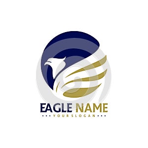 Flying Eagle Logo Design Vector, Creative design, Template, illustration, Icon symbol