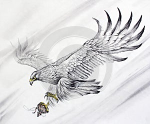Flying eagle