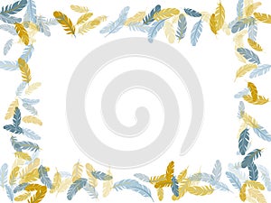 Flying feather elements airy vector design