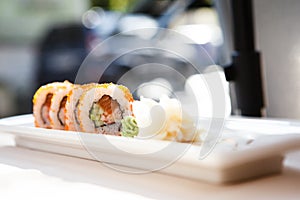 Flying fish roe maki