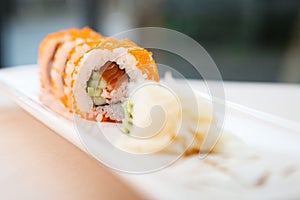 Flying fish roe maki