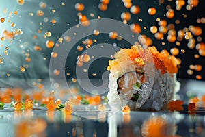 Flying Fish Roe Sushi Delight