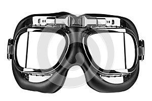 Flying goggles isolated with clipping path