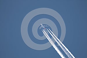 Flying High with vapour trails