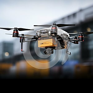 Flying innovation Drone technology in industrial logistics and transportation services