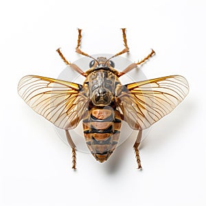 a flying insect, wasp, bee photo