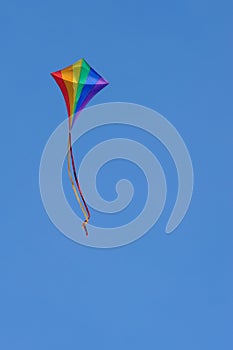 Flying a kite photo