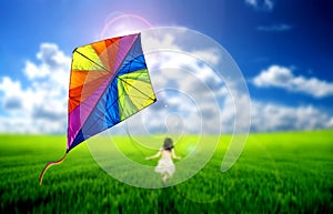 Flying kite photo