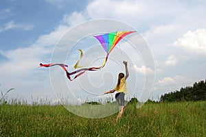 Flying kite photo