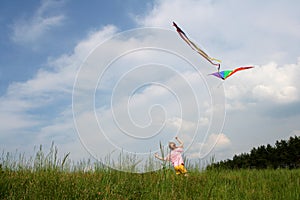 Flying kite