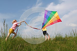 Flying kite
