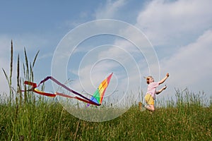 Flying kite