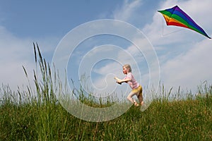 Flying kite