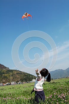 Flying kite