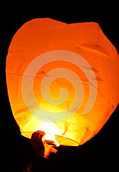 Flying lantern yeepeng festival