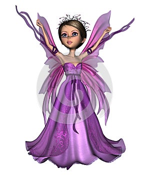 Flying Little Fairy Butterfly