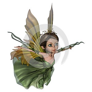 Flying Little Fairy Butterfly