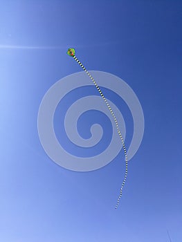 Flying a long kite