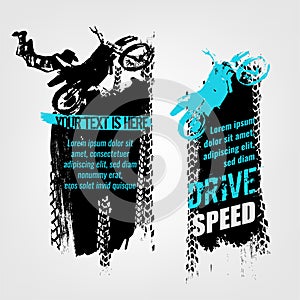 Flying Motorcycle Banner