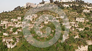 Flying over abandoned Palestinian Lifta Village