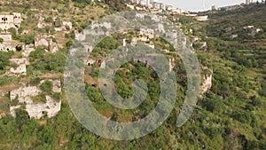 Flying over abandoned Palestinian Lifta Village