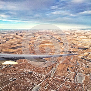 Flying over Alberta