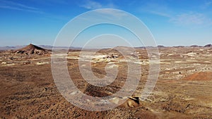 Flying Over Mining Ruins at Goldfield Nevada - Aerial Drone