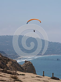 Flying over torrey pines