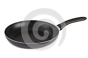 Flying pan with non-stick surface isolated