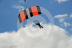 Flying paragliders