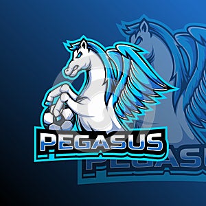 Flying Pegasus Logo Team Badge
