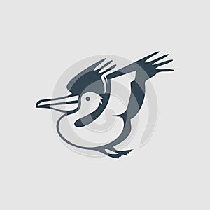 Flying Pelican illustration inspiration