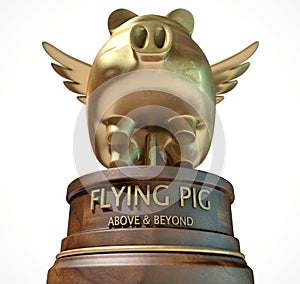 Flying Pig Trophy Award