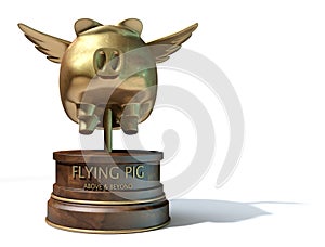 Flying Pig Trophy Award