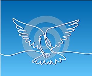 Flying pigeon logo