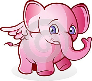 Flying Pink Elephant photo