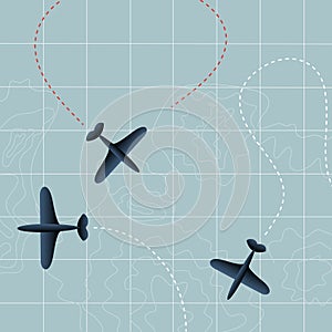 Flying planes photo